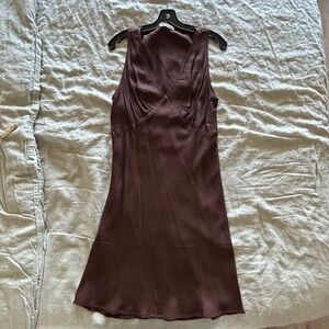 Reformation mini dress in brown